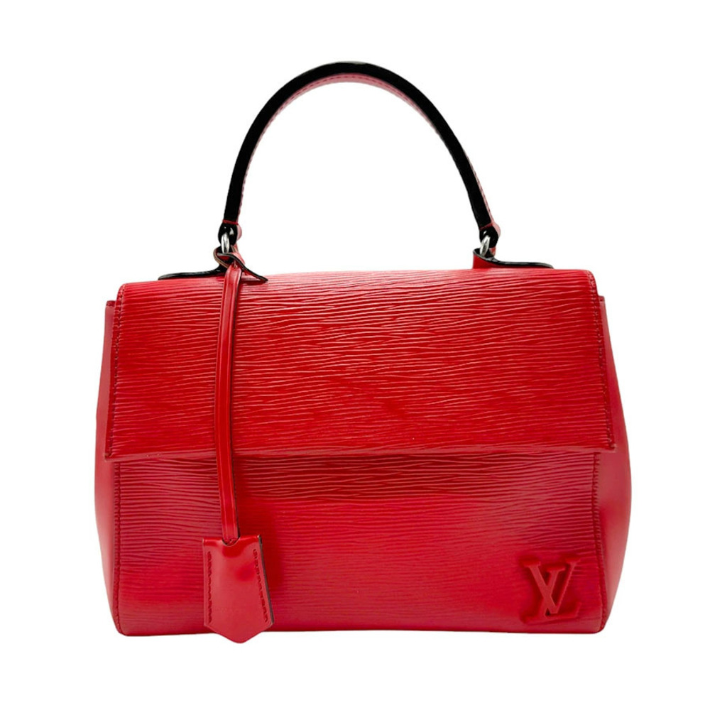Louis Vuitton 2way Shoulder Bag Epi Cluny Leather Red Silver